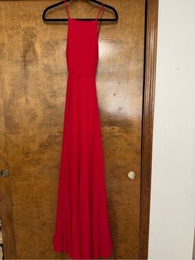 navy blue dress for baby girl Lulus | Dresses | Keep It Interesting Red Asymmetrical Cutout Halter Maxi  Dress Size Small